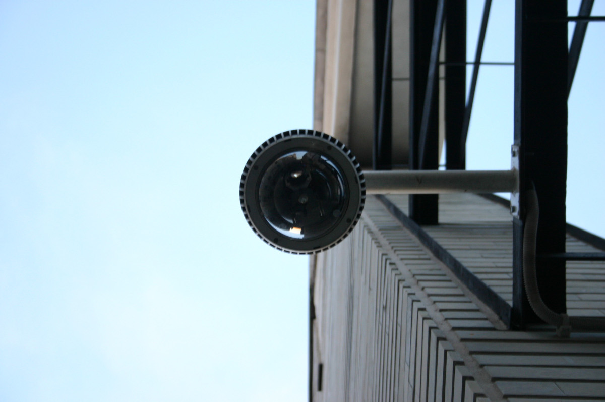 A video surveillance camera connected to the cloud